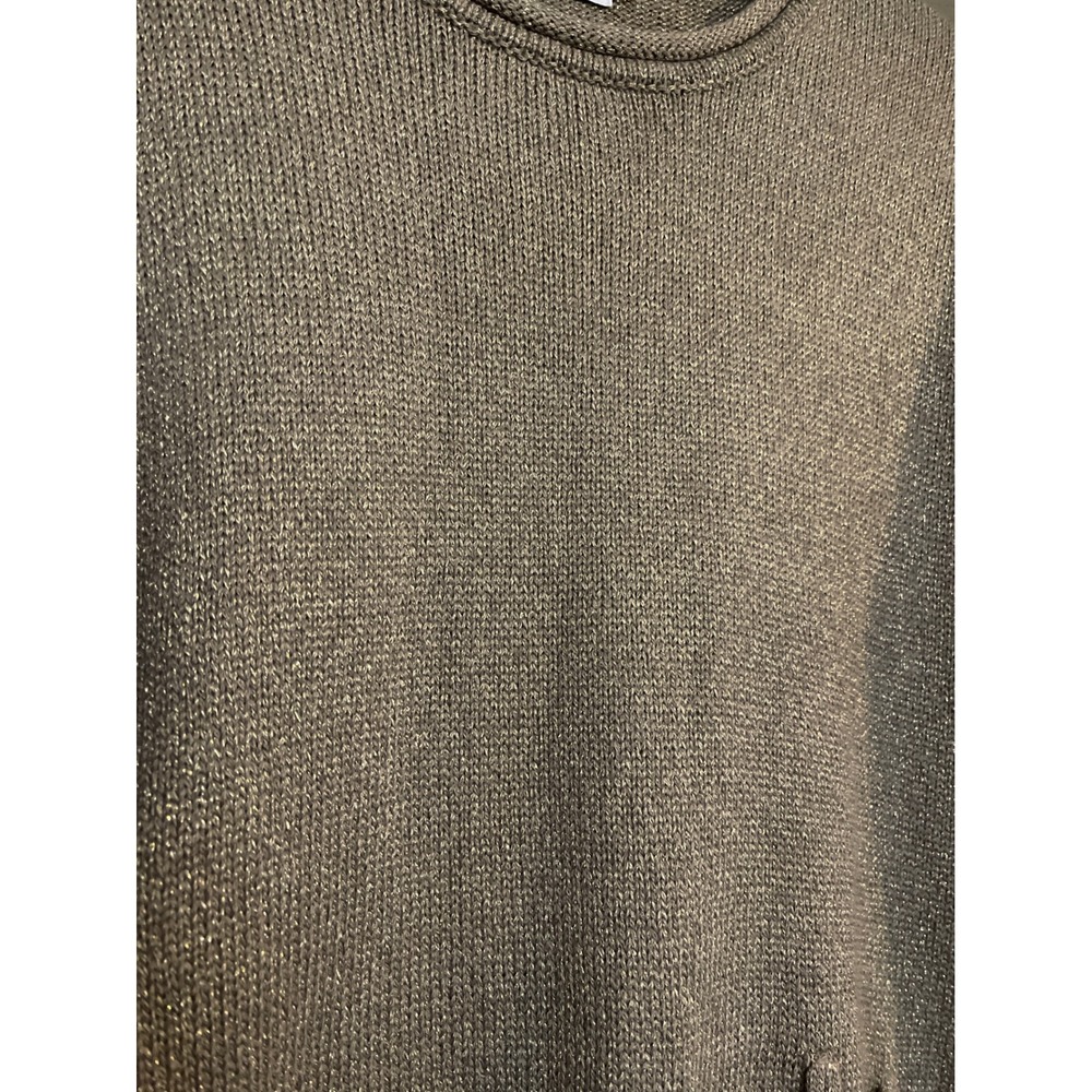 Lulu B women gold metallic sweater S/M - Picture 2 of 9